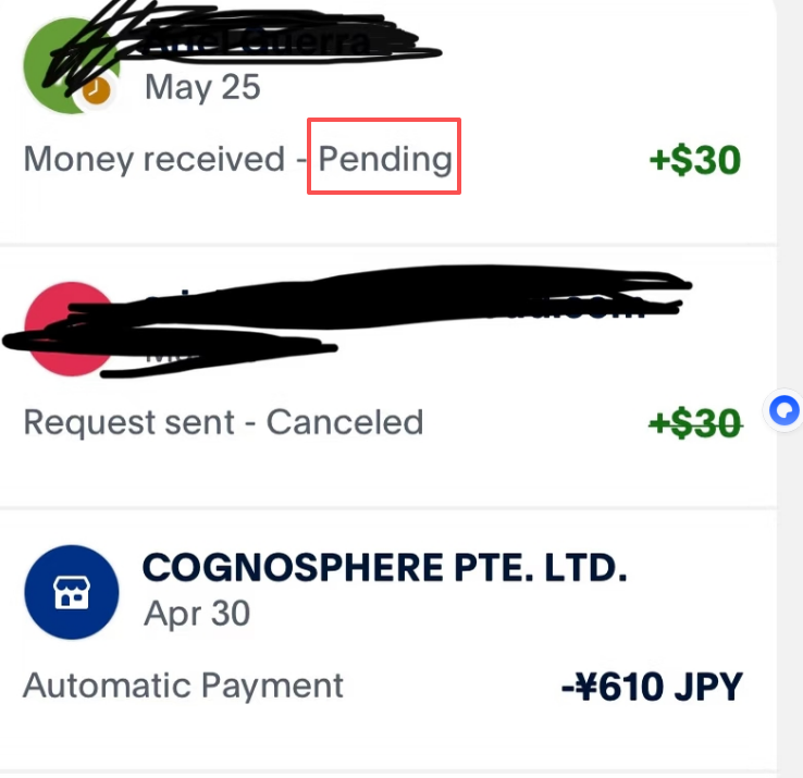Pending 状态示意
